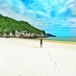 solo female travel picture on Thailand beach
