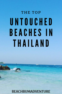 best quiet beaches in thailand pinterest graphic
