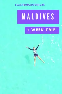 pinterest graphic for maldives itinerary