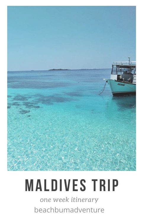 Pinterest Graphic for Maldives One Week Holiday