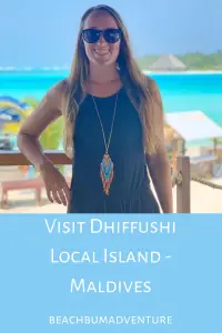 Pinterest Pin for Dhiffushi Island Maldives