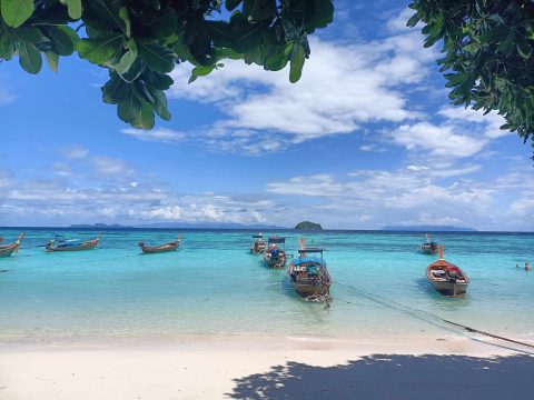 picture of Thailand long tail boats from Koh Lipe