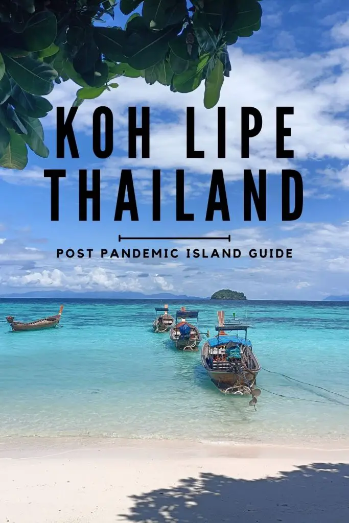 a photo to pin to pinterest with a link to Koh Lipe diving
