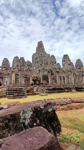 an image of angkor wat in Siem Reap of stones and ancient Hindu temple